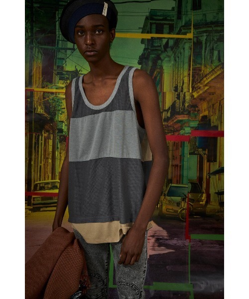 AlexanderLeeChang(アレキサンダーリーチャン)の「AlexanderLeeChang/アレキサンダーリーチャン MESH TANK(タンクトップ・メンズ・ブラック/グレー/イエロー・2/3)」の21枚目の写真