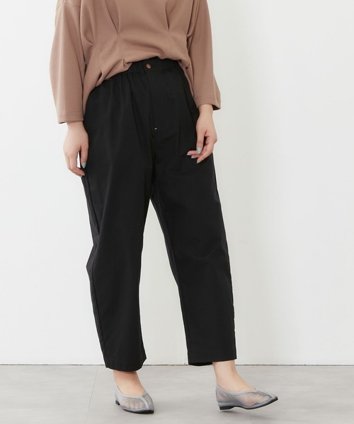 POU DOU DOU（プードゥドゥ）の「ウエストフリルペグトップパンツ（その他パンツ・レディース・ブラック/ミント/キナリ/ネイビー・3）」の3枚目の写真
