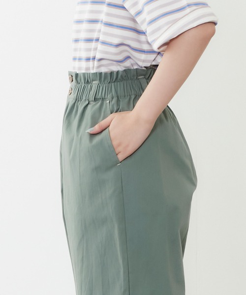 POU DOU DOU（プードゥドゥ）の「ウエストフリルペグトップパンツ（その他パンツ・レディース・ブラック/ミント/キナリ/ネイビー・3）」の19枚目の写真