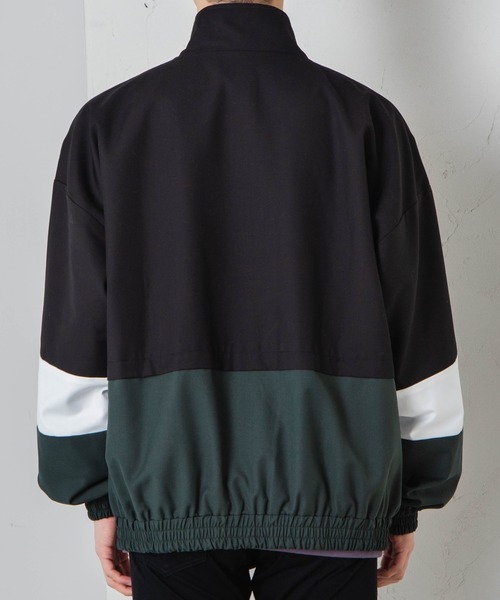 WEGO(ウィゴー)の「WEGO/カラーブロックジップブルゾン(ブルゾン・メンズ・ダークグリーン/ベージュ/サックスブルー・MEDIUM/LARGE)」の17枚目の写真