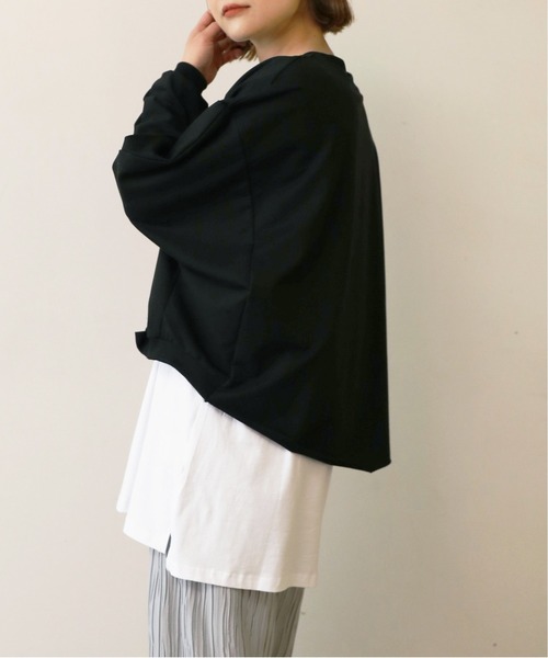 PICCIN(ピッチン)の「レイヤードプルオーバー(Tシャツ/カットソー・レディース・ライトグレー/ブラック・M)」の11枚目の写真