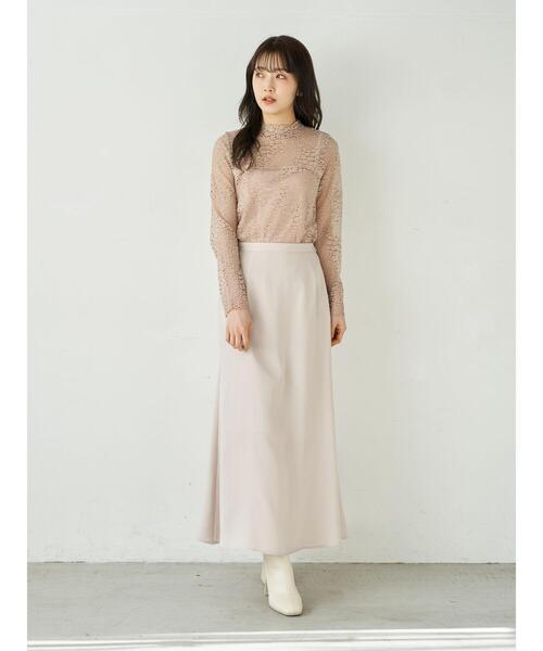 earth music&ecology(アースミュージックアンドエコロジー)の「小花レースハイネックプルオーバー *(その他トップス・レディース・ホワイト/ブラック/ベージュ・S/M)」の9枚目の写真