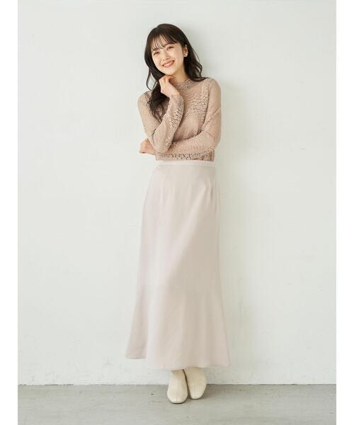 earth music&ecology(アースミュージックアンドエコロジー)の「小花レースハイネックプルオーバー *(その他トップス・レディース・ホワイト/ブラック/ベージュ・S/M)」の11枚目の写真