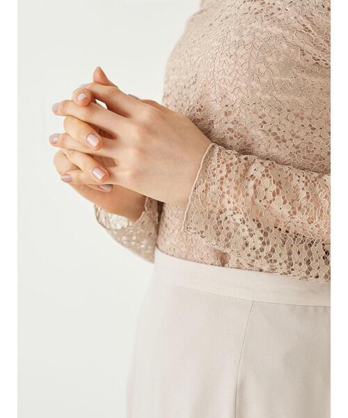 earth music&ecology(アースミュージックアンドエコロジー)の「小花レースハイネックプルオーバー *(その他トップス・レディース・ホワイト/ブラック/ベージュ・S/M)」の14枚目の写真