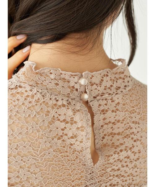 earth music&ecology(アースミュージックアンドエコロジー)の「小花レースハイネックプルオーバー *(その他トップス・レディース・ホワイト/ブラック/ベージュ・S/M)」の16枚目の写真