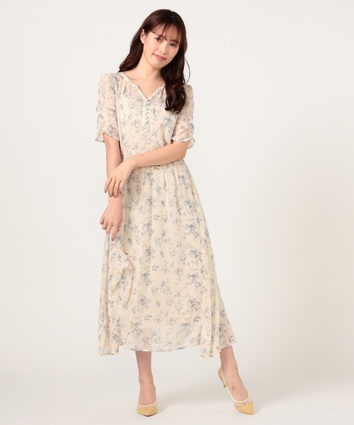 セール シャドーフラワープリントワンピース ワンピース Laisse Passe レッセパッセ のファッション通販 Zozotown