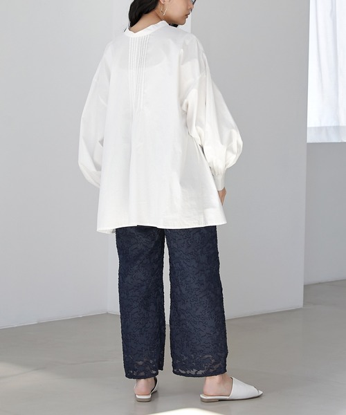 EMMA(EMMA CLOTHES)(エマ)の「【EMMA】シアージャガードストレートパンツ(その他パンツ・レディース・ブラック/ネイビー/ラベンダー/ホワイト系その他・FREE)」の13枚目の写真