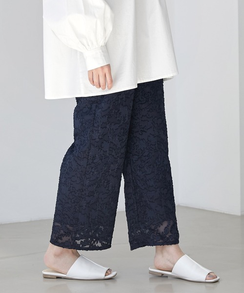 EMMA(EMMA CLOTHES)(エマ)の「【EMMA】シアージャガードストレートパンツ(その他パンツ・レディース・ブラック/ネイビー/ラベンダー/ホワイト系その他・FREE)」の10枚目の写真