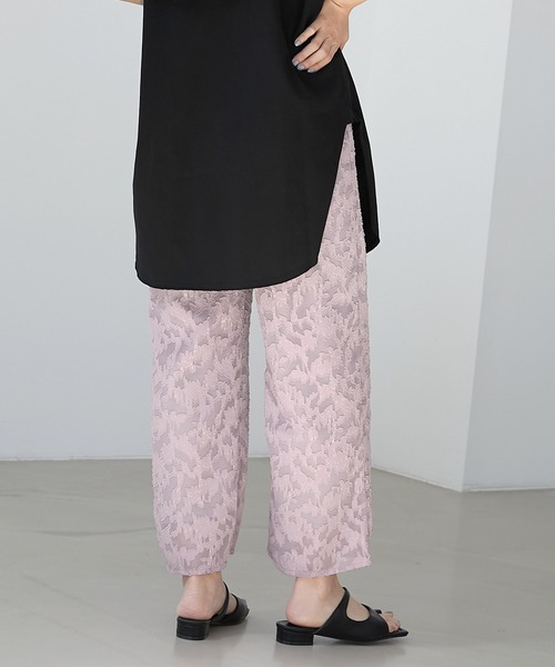 EMMA(EMMA CLOTHES)(エマ)の「【EMMA】シアージャガードストレートパンツ(その他パンツ・レディース・ブラック/ネイビー/ラベンダー/ホワイト系その他・FREE)」の14枚目の写真