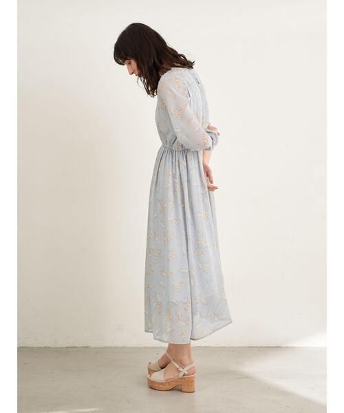 earth music&ecology(アースミュージックアンドエコロジー)の「ふんわりシフォンワンピース *(ワンピース・レディース・ブラック/ライトカーキ/ベージュ系その他3/その他・FREE)」の10枚目の写真