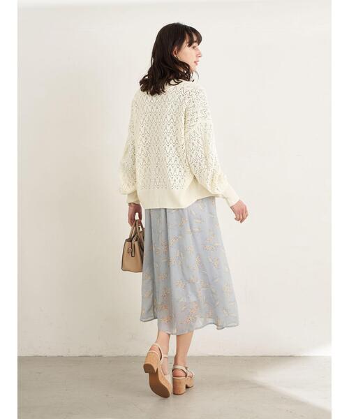 earth music&ecology(アースミュージックアンドエコロジー)の「ふんわりシフォンワンピース *(ワンピース・レディース・ブラック/ライトカーキ/ベージュ系その他3/その他・FREE)」の16枚目の写真