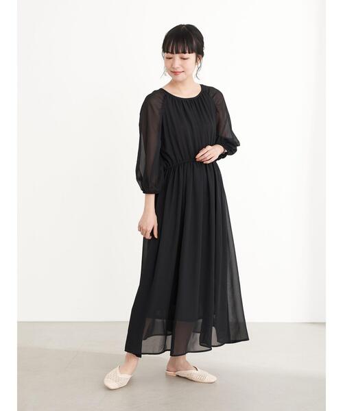 Marimoさま ARTS&SCIENCE ブラック シフォンワンピース Marimoさま ARTS&SCIENCE ブラック シフォンワンピース 楽天市場