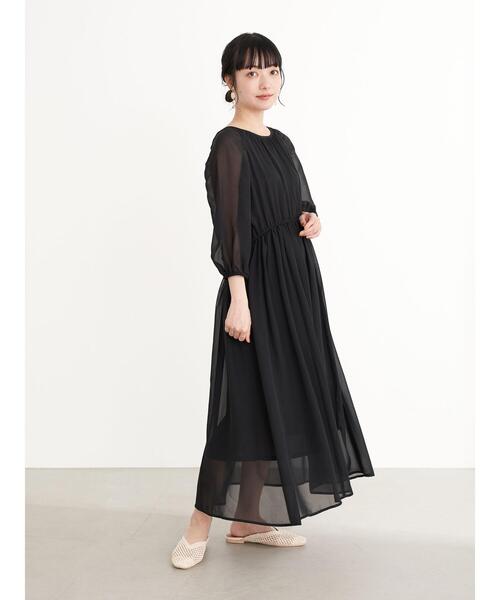 セール】ふんわりシフォンワンピース ＊（ワンピース）｜earth