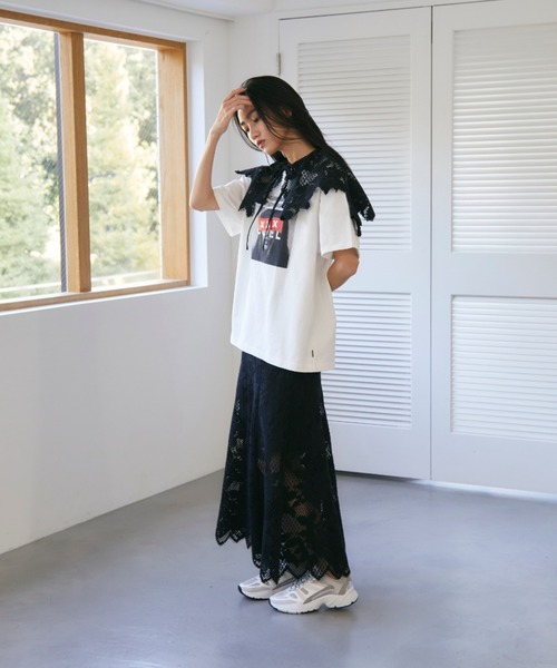 専用 週末限定値下 コエル フリルサス付きスカート coel COEL（コエル）の「クラフトレーススカート（スカート）」 - WEAR