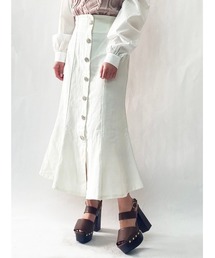 one way | フロントボタンデニムマーメイドスカート(スカート)