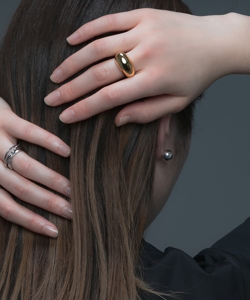 URBAN RESEARCH（アーバンリサーチ）の「decor　Squareplump Ring（リング・レディース・ゴールド・11/9）」の3枚目の写真