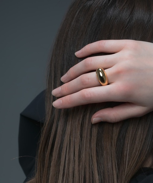 URBAN RESEARCH（アーバンリサーチ）の「decor　Squareplump Ring（リング・レディース・ゴールド・11/9）」の4枚目の写真