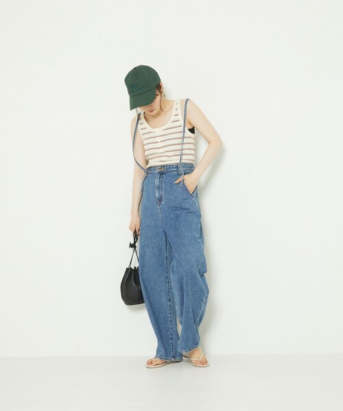 FREAK'S STORE（フリークスストア）の「ワッフル2WAYタンクトップ（タンクトップ・レディース・ホワイト/その他13/ベージュ/レンガ/ブラック・ﾌﾘ-）」の19枚目の写真