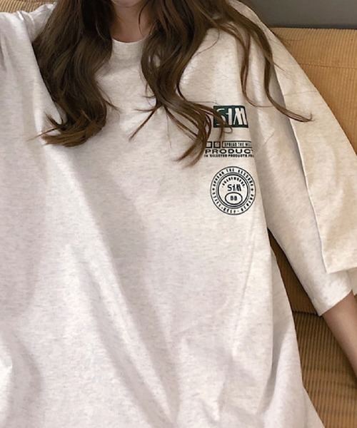 meJane（ミージェーン）の「バックロゴプリントルーズTシャツ【ZOZOTOWN限定】（Tシャツ/カットソー・レディース・ブラック/霜降りグレー・FREE）」の16枚目の写真