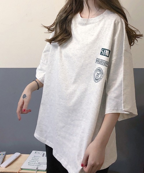 meJane（ミージェーン）の「バックロゴプリントルーズTシャツ【ZOZOTOWN限定】（Tシャツ/カットソー・レディース・ブラック/霜降りグレー・FREE）」の10枚目の写真