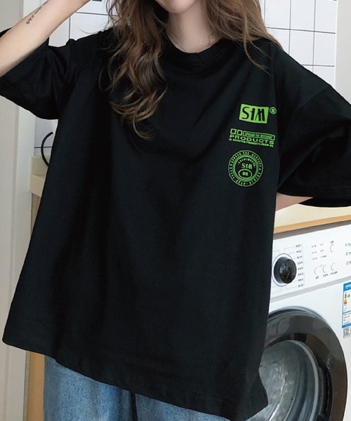 meJane（ミージェーン）の「バックロゴプリントルーズTシャツ【ZOZOTOWN限定】（Tシャツ/カットソー・レディース・ブラック/霜降りグレー・FREE）」の15枚目の写真