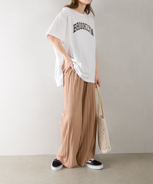 SpRay(スプレイ)の「プリーツワイドパンツ(その他パンツ・レディース・チャコールグレー/ブラック/ベージュ/ブラウン/カーキ/アイボリー・FREE)」の15枚目の写真
