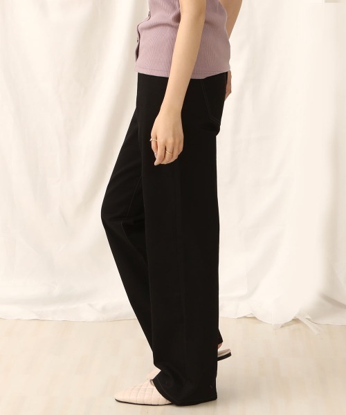 SELECT LEVERY(セレクトリベリー)の「(Emma)セミワイドストレートパンツ(チノパンツ・レディース・ライトグレー/ブラック/ライトグリーン/ベージュ・SMALL/LARGE/MEDIUM/X-LARGE)」の14枚目の写真
