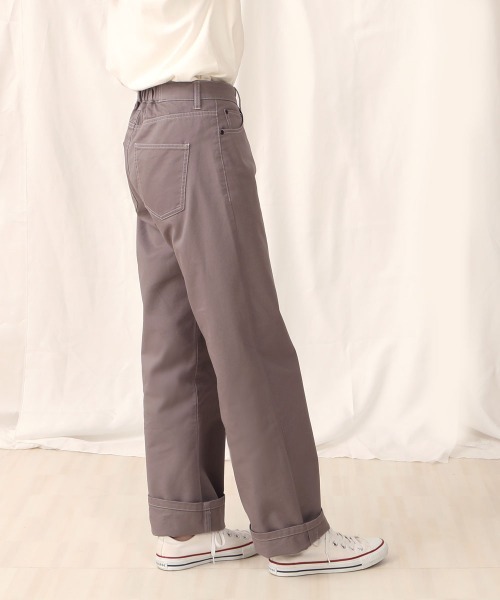SELECT LEVERY(セレクトリベリー)の「(Emma)セミワイドストレートパンツ(チノパンツ・レディース・ライトグレー/ブラック/ライトグリーン/ベージュ・SMALL/LARGE/MEDIUM/X-LARGE)」の18枚目の写真