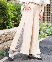 チチカカ | リブｘマチ柄ワイドパンツ(その他パンツ)