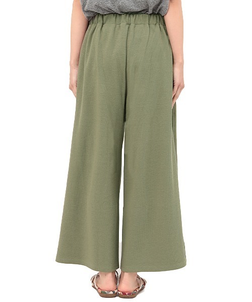 チチカカ（チチカカ）の「リブｘマチ柄ワイドパンツ（その他パンツ・レディース・ブラック/ベージュ/カーキ・FREE）」の14枚目の写真