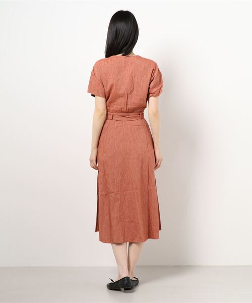 Sessun（セッスン）の「【SESSUN】Vネックワンピ－ス（ワンピース・レディース・レッド・2）」の3枚目の写真