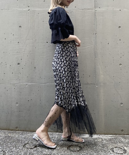 AS KNOW AS PINKY(アズノゥアズピンキー)の「流れるスカラな真ん中ブラウス(シャツ/ブラウス・レディース・オフホワイト/ブラック・FREE)」の20枚目の写真