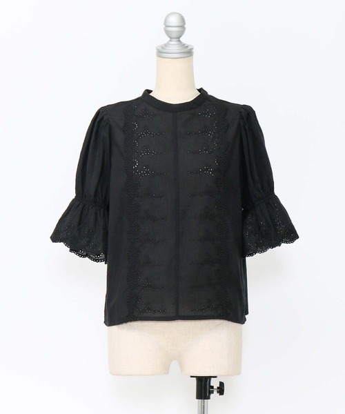 AS KNOW AS PINKY(アズノゥアズピンキー)の「流れるスカラな真ん中ブラウス(シャツ/ブラウス・レディース・オフホワイト/ブラック・FREE)」の21枚目の写真