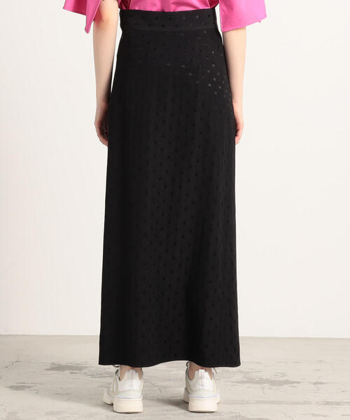 【美品】BACCA バッカ EDITION エディション　ジャケットスカート BACCA（バッカ）の「ストライプウールギャバジン ラップスカート