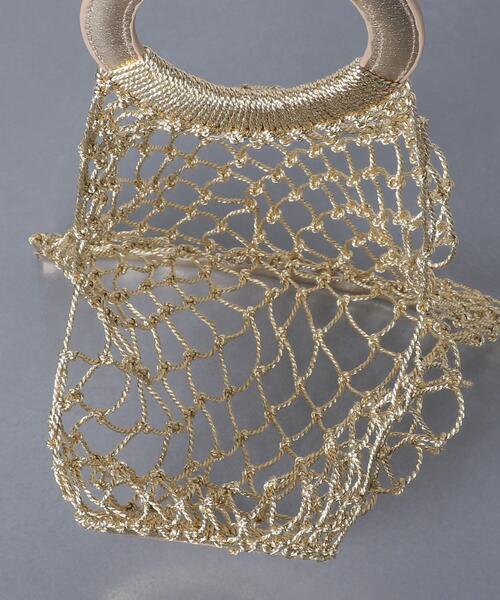 UNITED ARROWS（ユナイテッドアローズ）の「UWSC メタリック メッシュ バッグ◆（ハンドバッグ・レディース・シルバー/ゴールド・FREE）」の9枚目の写真