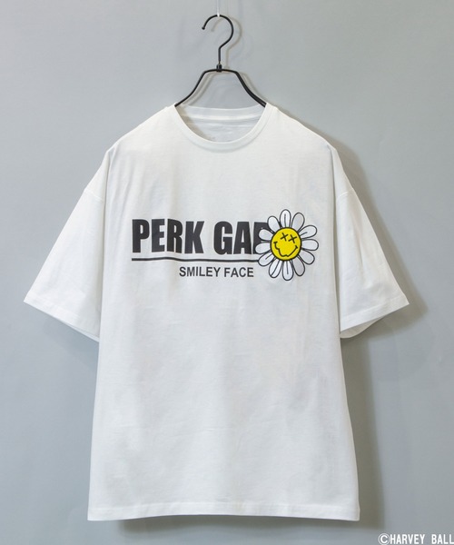 PERK GAPS(パークギャップス)の「SM×PGスマイルフラワーTEE(Tシャツ/カットソー・メンズ・ホワイト/ブラック・M/L)」の2枚目の写真