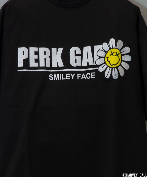PERK GAPS(パークギャップス)の「SM×PGスマイルフラワーTEE(Tシャツ/カットソー・メンズ・ホワイト/ブラック・M/L)」の6枚目の写真