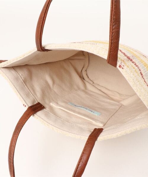 Lilas Campbell（リラキャンベル）の「Lilas Campbell　TOTOBAG TONECHECK（トートバッグ・レディース・ブラウン・FREE）」の4枚目の写真