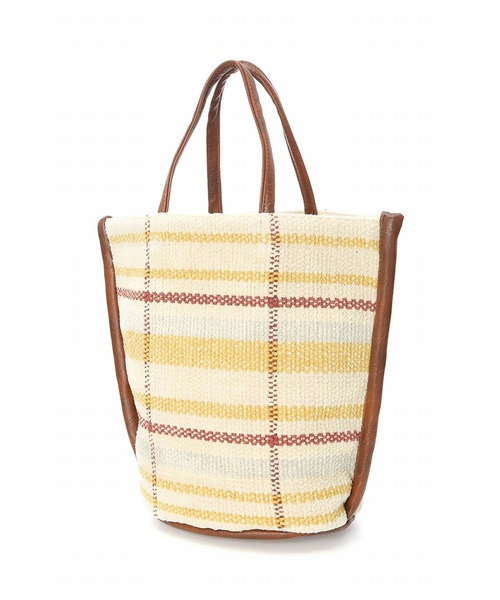 Lilas Campbell（リラキャンベル）の「Lilas Campbell　TOTOBAG TONECHECK（トートバッグ・レディース・ブラウン・FREE）」の11枚目の写真