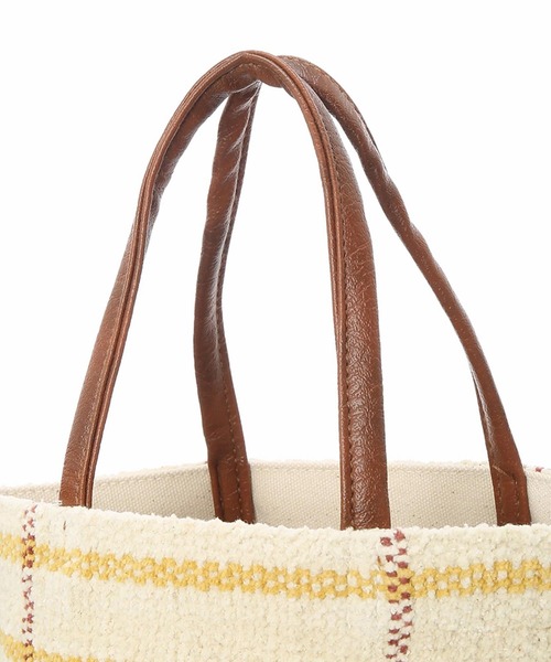 Lilas Campbell（リラキャンベル）の「Lilas Campbell　TOTOBAG TONECHECK（トートバッグ・レディース・ブラウン・FREE）」の9枚目の写真