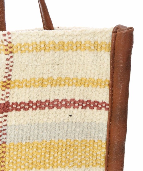 Lilas Campbell（リラキャンベル）の「Lilas Campbell　TOTOBAG TONECHECK（トートバッグ・レディース・ブラウン・FREE）」の8枚目の写真