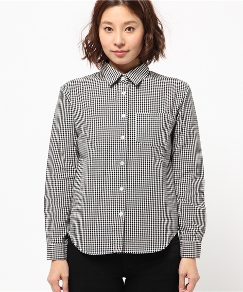 WEGO（ウィゴー）の「WEGO/ベーシックシャツ（シャツ/ブラウス・レディース・ホワイト/ブラック/サックスブルー/ブルー系その他/レッド系その他/トリコロール・FREE）」の19枚目の写真