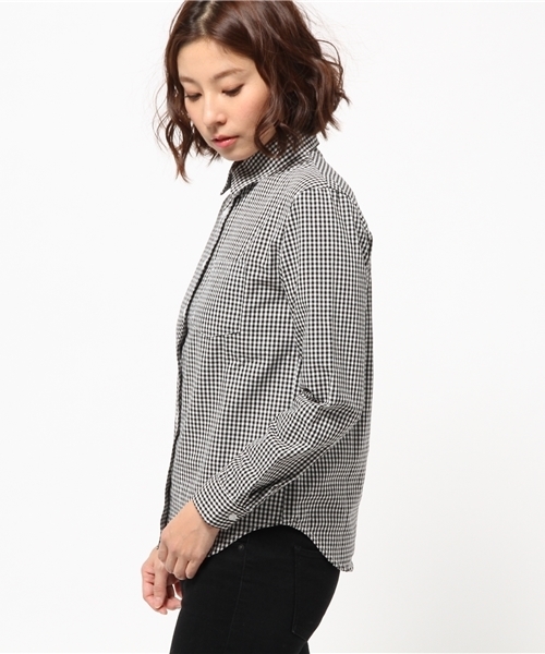 WEGO（ウィゴー）の「WEGO/ベーシックシャツ（シャツ/ブラウス・レディース・ホワイト/ブラック/サックスブルー/ブルー系その他/レッド系その他/トリコロール・FREE）」の20枚目の写真