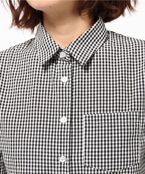 WEGO（ウィゴー）の「WEGO/ベーシックシャツ（シャツ/ブラウス・レディース・ホワイト/ブラック/サックスブルー/ブルー系その他/レッド系その他/トリコロール・FREE）」の22枚目の写真