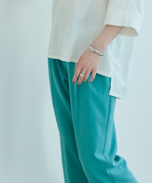 titivate（ティティベイト）の「ボックスシルエットキーネックブラウス（シャツ/ブラウス・レディース・ピンク/ライトグリーン/ブラック/オフホワイト・M/S）」の22枚目の写真