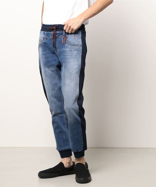 Desigual（デシグアル）の「ハイブリッド デニムジョガーパンツ  