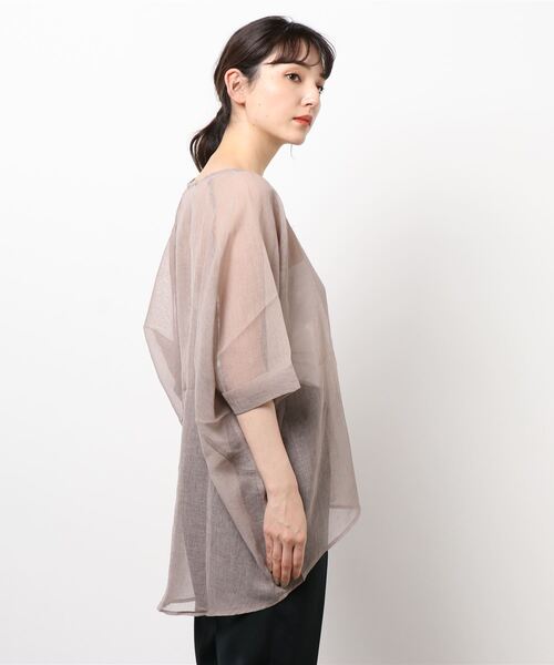 prose verse（プロズヴェール）の「シワ加工シアールーズプルオーバー（Tシャツ/カットソー・レディース・モカ/カーキ/ベージュ・ﾌﾘ-）」の5枚目の写真