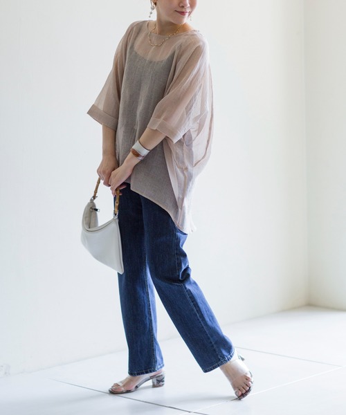 prose verse（プロズヴェール）の「シワ加工シアールーズプルオーバー（Tシャツ/カットソー・レディース・モカ/カーキ/ベージュ・ﾌﾘ-）」の17枚目の写真