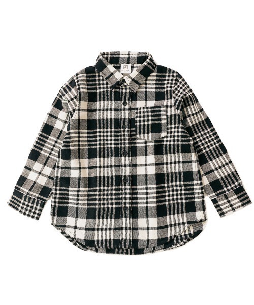 devirock（デビロック）の「ネルシャツ（シャツ/ブラウス・キッズ・ブラック/ダークブラウン/ネイビー/ブラウン/ブラック系その他/ブラウン系その他/ブラウン系その他2/グリーン/レッド・100cm/120cm/130cm/140cm/150cm/160cm/110cm/90cm/80ｃｍ）」の15枚目の写真