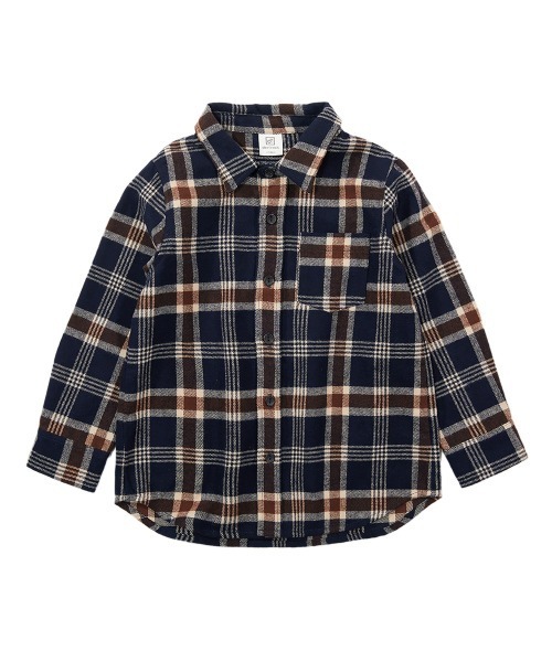 devirock（デビロック）の「ネルシャツ（シャツ/ブラウス・キッズ・ブラック/ダークブラウン/ネイビー/ブラウン/ブラック系その他/ブラウン系その他/ブラウン系その他2/グリーン/レッド・100cm/120cm/130cm/140cm/150cm/160cm/110cm/90cm/80ｃｍ）」の22枚目の写真